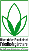 Überprüfter Fachbetrieb Friedhofsgärtnerei seit 2009 und Mitglied im Landesverband Gartenbau Sachsen e.V.