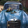 Autoschmuck für Hochzeit