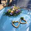 Autoschmuck für Hochzeit